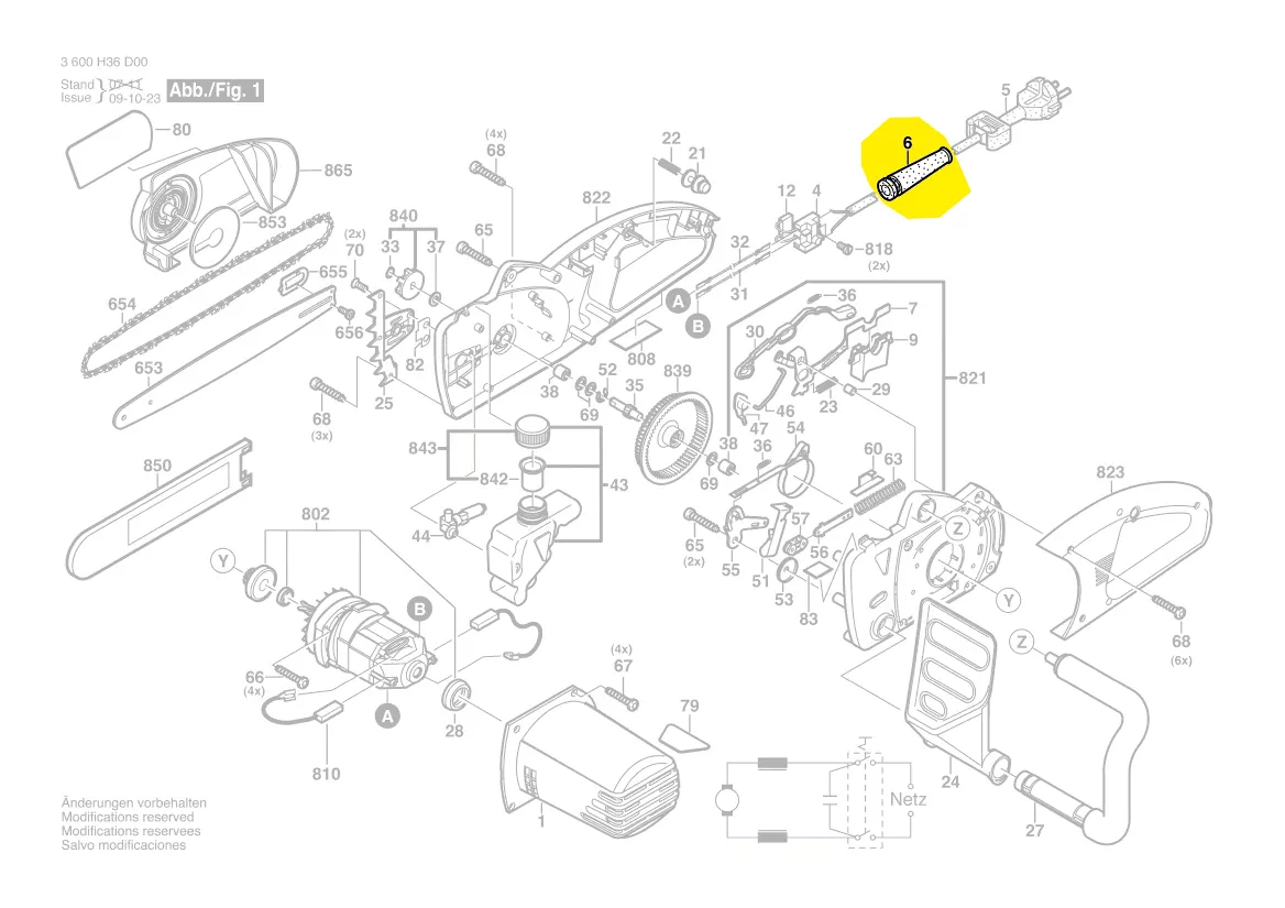 Manchon de cable d\'alimentation réf. 2 609 005 766 BOSCH